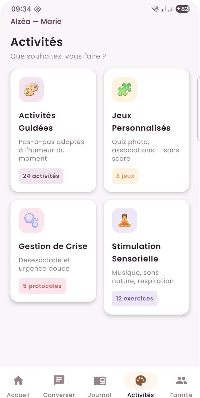 Activités guidées